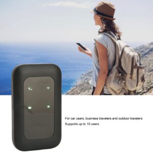 H806 Portable WiFi Mobile WiFi Hotspot, LED Smart Display, Multifunctional Card Inserted High Speed Mobile WiFi Hotspot for Car Outdoor Travel