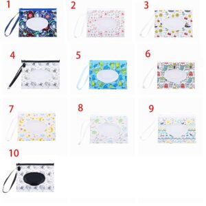 Wet Wipe Bag, Clamshell Wipe Holder, Cute Wet Wipes Bag, Travel Wet Wipes Box, Portable Wipes Container, Eco-Friendly Wipes Case(8)