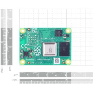 Raspberry Pi Compute Module 4-2GB RAM eMMC 0GB (Lite) Single Board (CM4002000) 64-Bit 1.5GHZ Quad-Core Processor Bluetooth 5.0 No Wi-Fi for Networked Ai Core and More (Raspberry Pi Official Genuine)