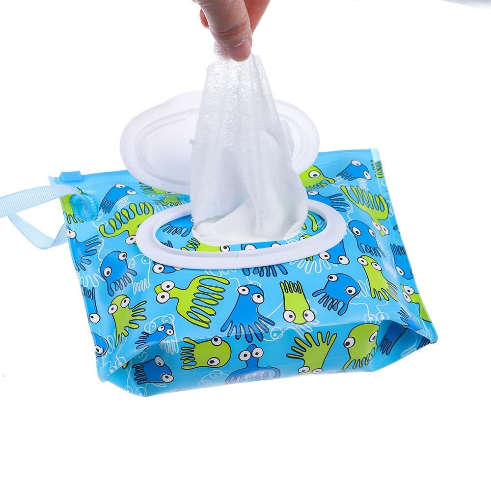 Wet Wipe Bag, Clamshell Wipe Holder, Cute Wet Wipes Bag, Travel Wet Wipes Box, Portable Wipes Container, Eco-Friendly Wipes Case(8)