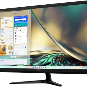 Acer Aspire 27" FHD Premium All-in-One Computer | 12th Gen Intel Core i5-1235U | Intel Iris Xe Graphics | Wireless Mouse & Keyboard | Windows 11 (Black, 32GB DDR4 | 1TB SSD)