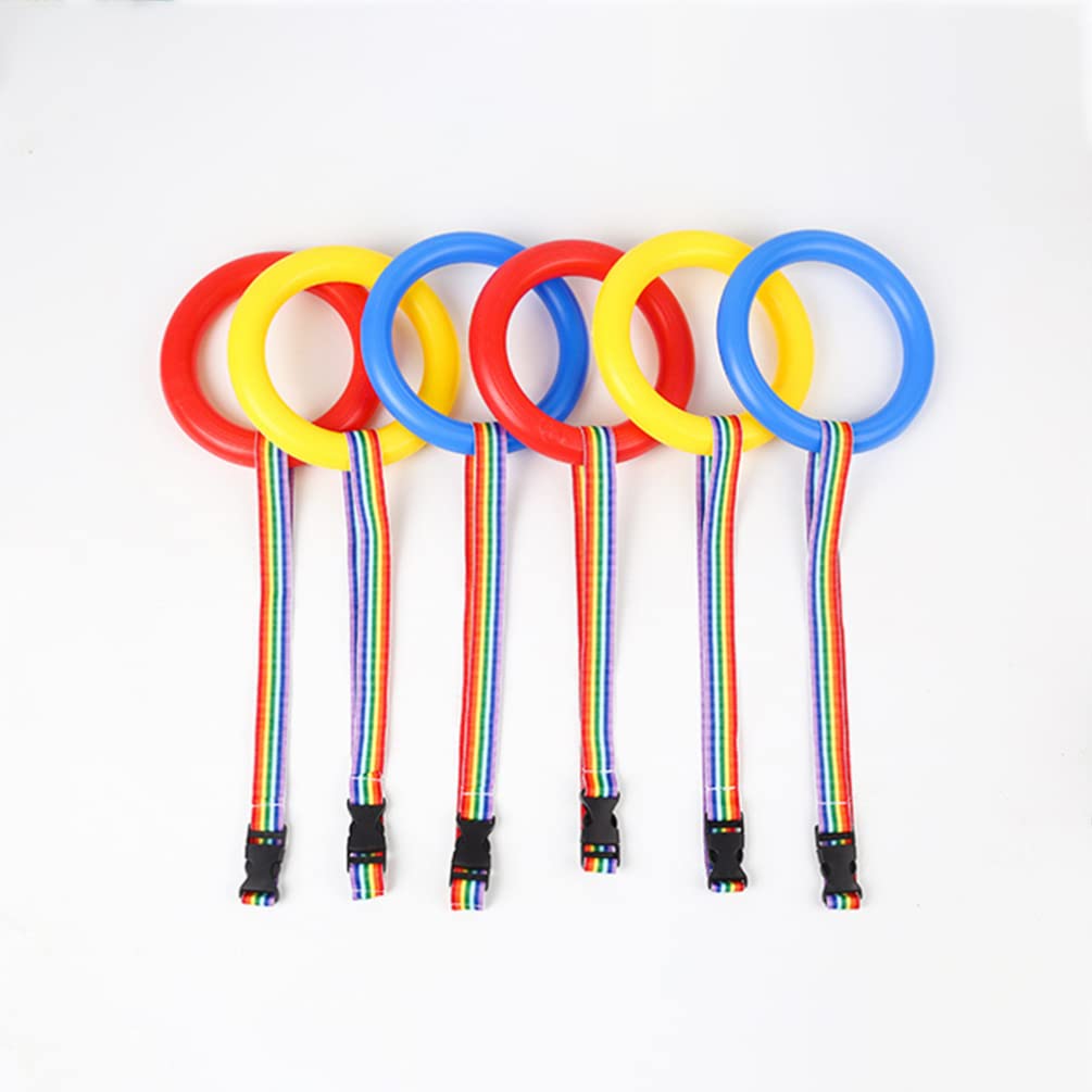 Kisangel 6 Pieces Kids Safety Walking Rope Preschool Toddlers Walking Rope with Ring for Daycare School, Nursery, Kindergarten