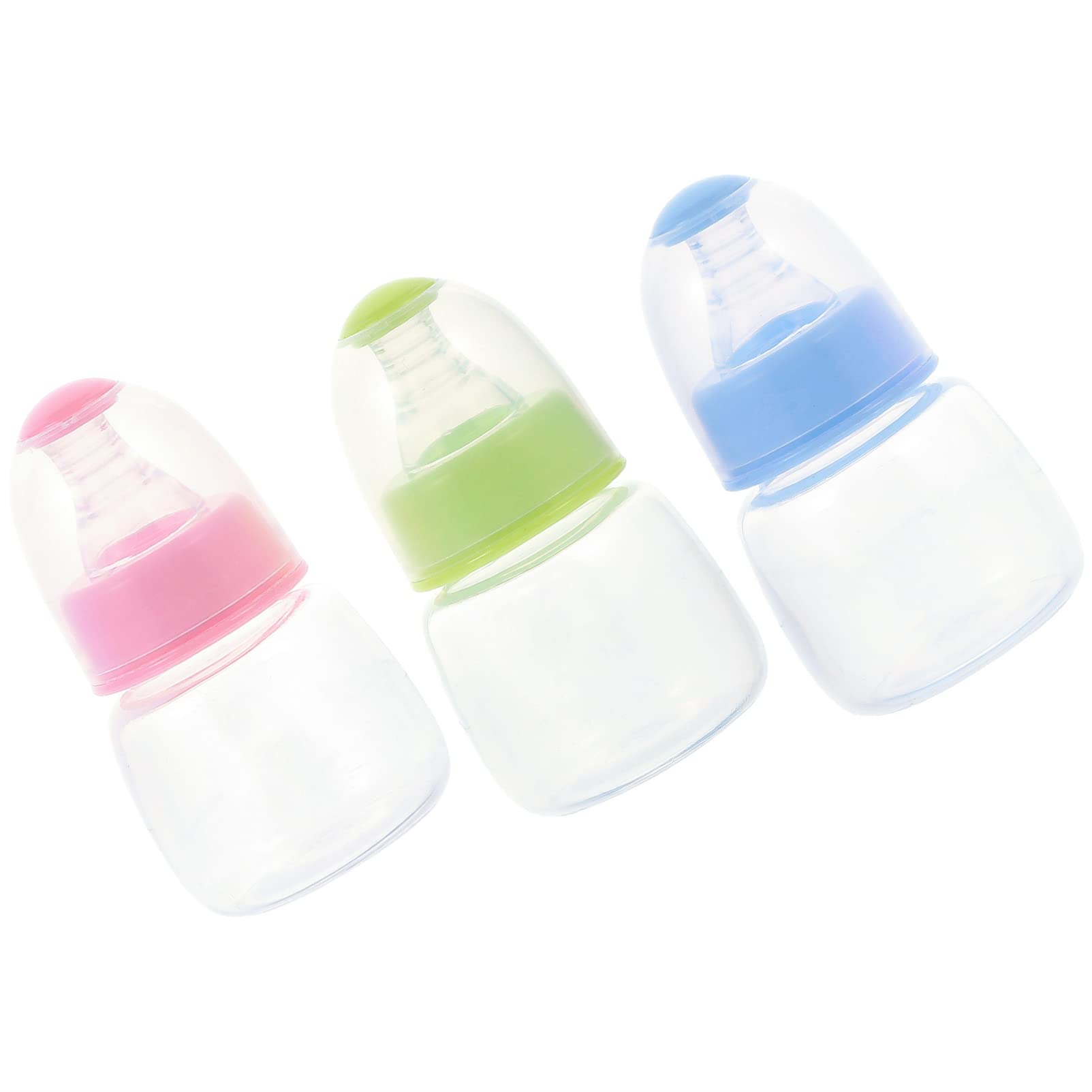 9pcs Mini Cereal Bottle Plastic Feeder Bottles Baby Bottle Juice Hardness for Infant Baby Milk Feeding