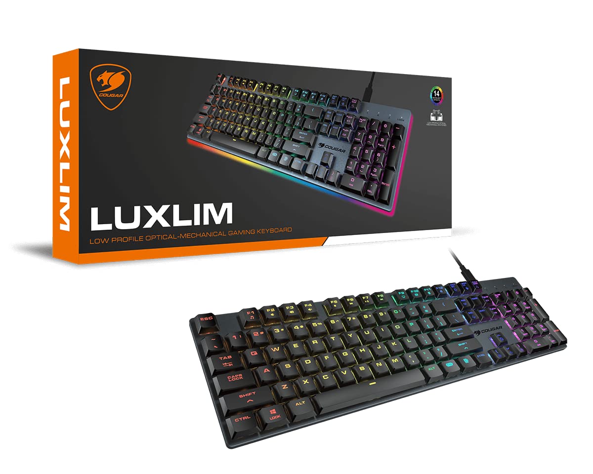 COUGAR LUXLIM Extreme Low Profile Optical-Mechanical Gaming Keyboard