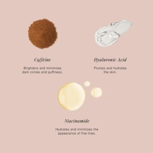 Jouer Luminize Dark Circle Correcting & Smoothing Eye Patches, Caffeine Eye Patches for Dark Circles and Puffiness, Under Eye Mask Patches for Wrinkles