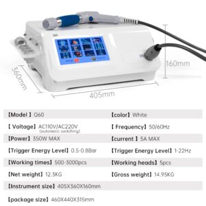 nubulala Extracorporal Shockwave Therapy Machine for Pain Relief and Joint Muscle and Bone Tissue Regeneration Painless Non-Invasive No Side Effects