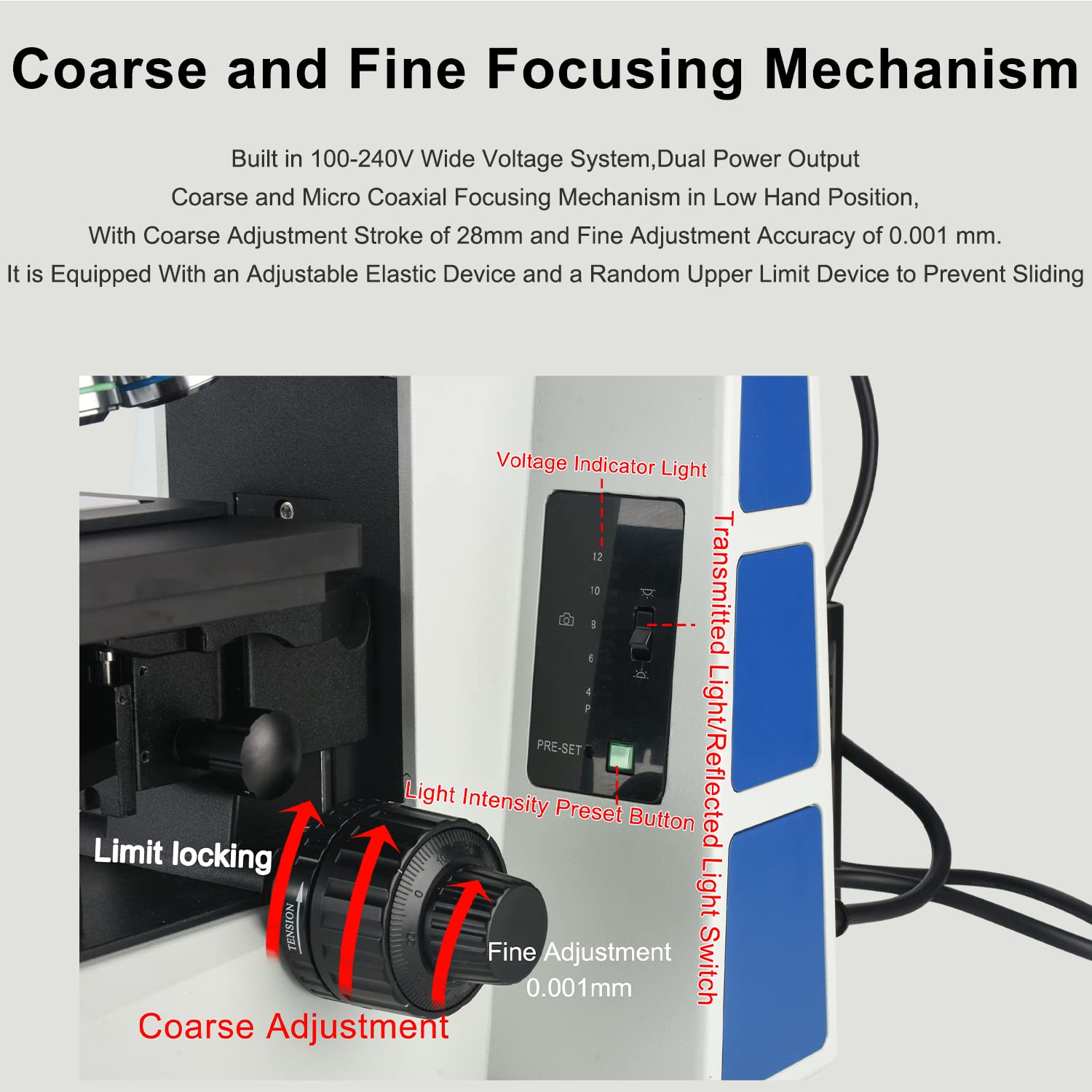 KOPPACE 174X-1745X Light and Dark Field Electron Metallographic Microscope 18 Million Pixels Measuring Camera