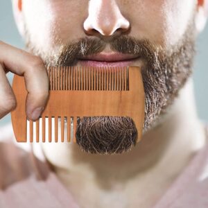 Natural Wood Hair Brush Hair Comb For Men Beard Care Anti-Static Wooden Comb Brushing Hair Care Tools