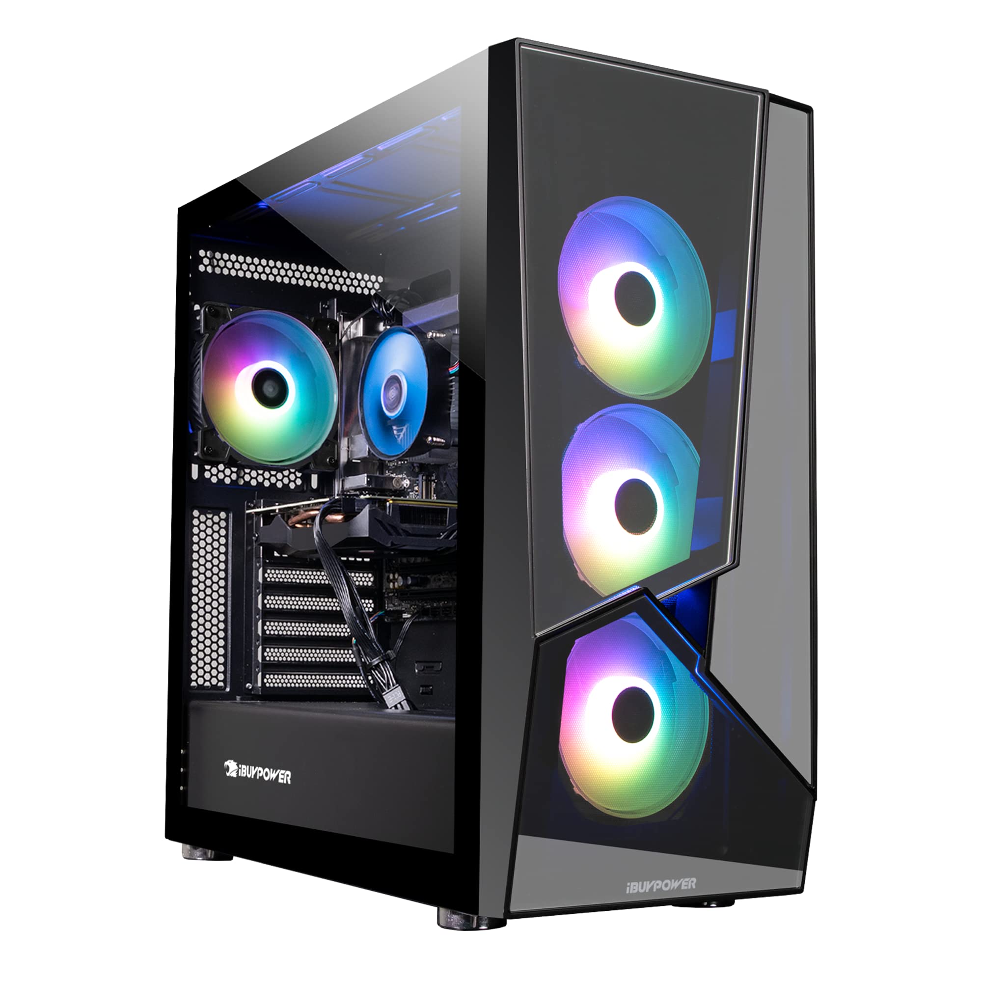 iBUYPOWER Pro Gaming PC Computer Desktop SlateMR 281AV2 (AMD Ryzen 5 5600 3.5 GHz, Nvidia Geforce RTX 3060 12GB, 16GB DDR4, 500GB NVME SSD, WiFi Ready, VR Ready, Windows 11 Home)