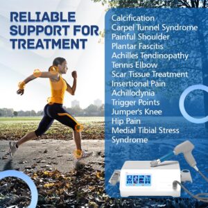 nubulala Extracorporal Shockwave Therapy Machine for Pain Relief and Joint Muscle and Bone Tissue Regeneration Painless Non-Invasive No Side Effects