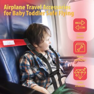 Airplane Harness for Kids, Kids Safety Belt for Air Travel, Portable Toddler Safety Harnesses for Airplane, Travel Restraint Belt for Kids Safety and Portable on Flights