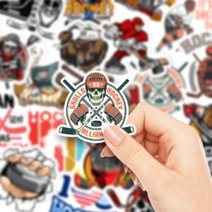 GOLEEX 20 Pack Pcs Waterproof Vinyl Hockey Stickers Items for Teens Men Adults Kids Sports Scrapbooks Planners Laptop Helmet Bottles Car Decals Sticker Packs Gifts for Sportsmen