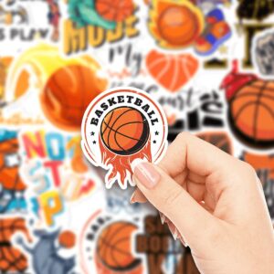 GOLEEX 20 Pack Pcs Waterproof Vinyl Basketball Stickers Items for Boys Men Kids Funny Craft Gifts for Scrapbooking Laptop Helmet Cars Bottles Sports Players Decals Sticker Packs