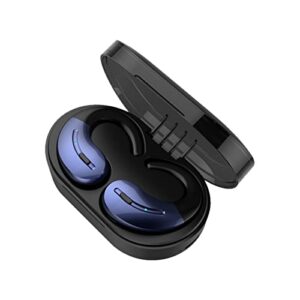 #959raj bluetooth headphones wireless earbuds with wireless charging case with earhooks headset built-in mic for sport clear