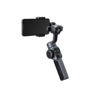 Zhiyun Smooth 5S Smartphone Gimbal Stabilizer 3-Axis with Built-in Fill Light for iPhone Android with Face Object Tracking for Vlog Video Live Stream INS YouTube (Smooth 5 Upgrade Version)-Gray