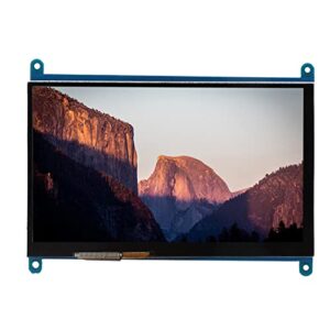 Pavv 7 Inch HD Display Touchscreen, HDMI 1024x600 Capacitive Display Screen for Raspberry Generation 1 2 3, Computer Monitor Supports Windows 7 8 10