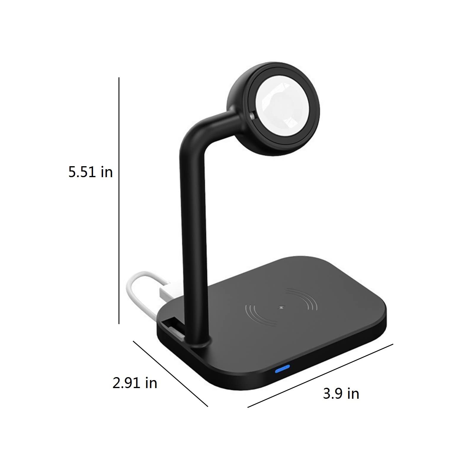 #G0W68W Wireless Charging Station 2 in 1 Charging Station for Multiple Devices 15W Wireless Charger Stand Compatible with iOS