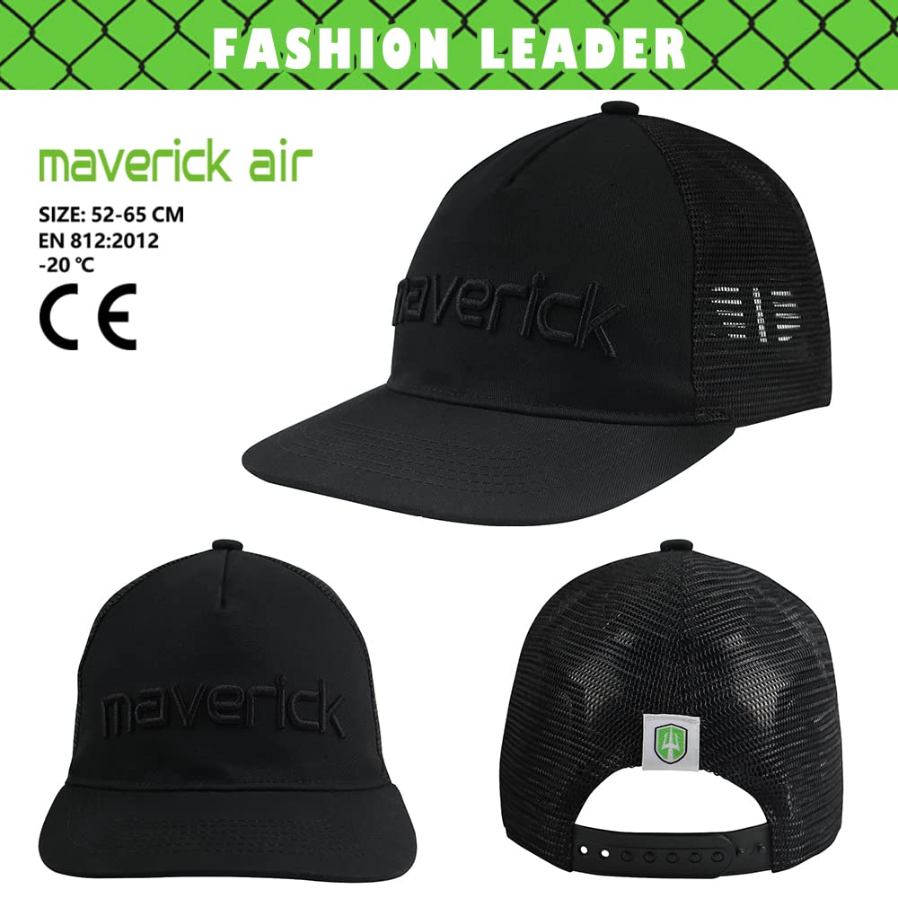 GREEN DEVIL Maverick-Air Series Safety Bump Cap with Extra Venting Baseball Cap Style Head Protection Hard Hat for Men Women Lightweight Breathable Black