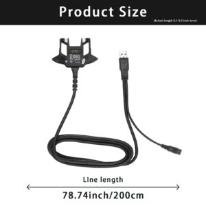 LANADO USB Charger Cable with Adapter for Zebra Symbol TC70 TC75 PDA Handheld Computer Charger Set Replaces CBL-TC7X-USB1-01 for TC72 TC77 Scanner