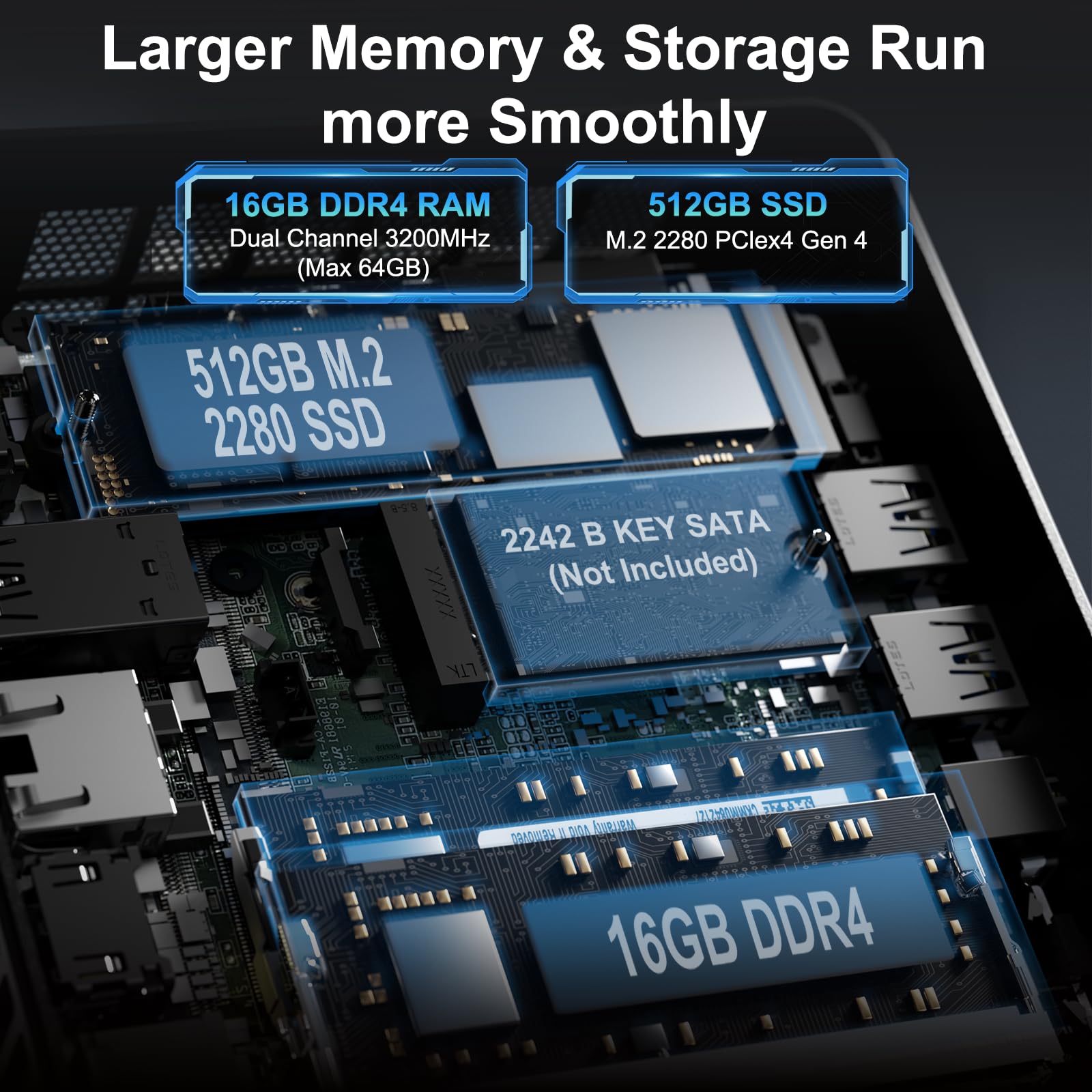 Intel NUC 12 NUC12WSHi5 Wall Street Canyon Mini Computer 12th Gen Intel Core i5-1240P, 12 Cores(4P+8E), 16 Threads, 12MB Intel Smart Cache, Intel Iris Xe Graphics,16GB RAM,512GB PCIe SSD, Win 11 Pro