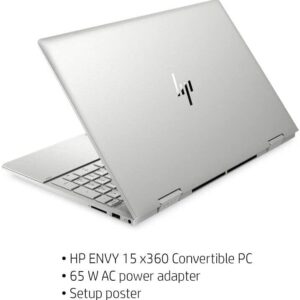 HP Envy x360 2-in-1 15.6" Touchscreen Laptop, Intel Core i5-1135G7, Intel Iris Xe Graphics, 16GB DDR4 RAM, 512GB PCIE SSD, Backlit Keyboard, Fingerprint, Stylus Pen, Windows 11 Pro, Silver