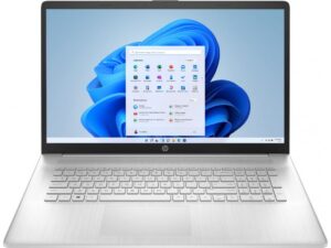 hp 17-cn0079cl 17.3-inch laptop fhd ips 11th gen intel core i7 16gb ddr4 ram 512gb ssd intel iris xe graphics backlit keyboard, hdmi, usb-c, wifi, bluetooth windows 11 home, natural silver (renewed)