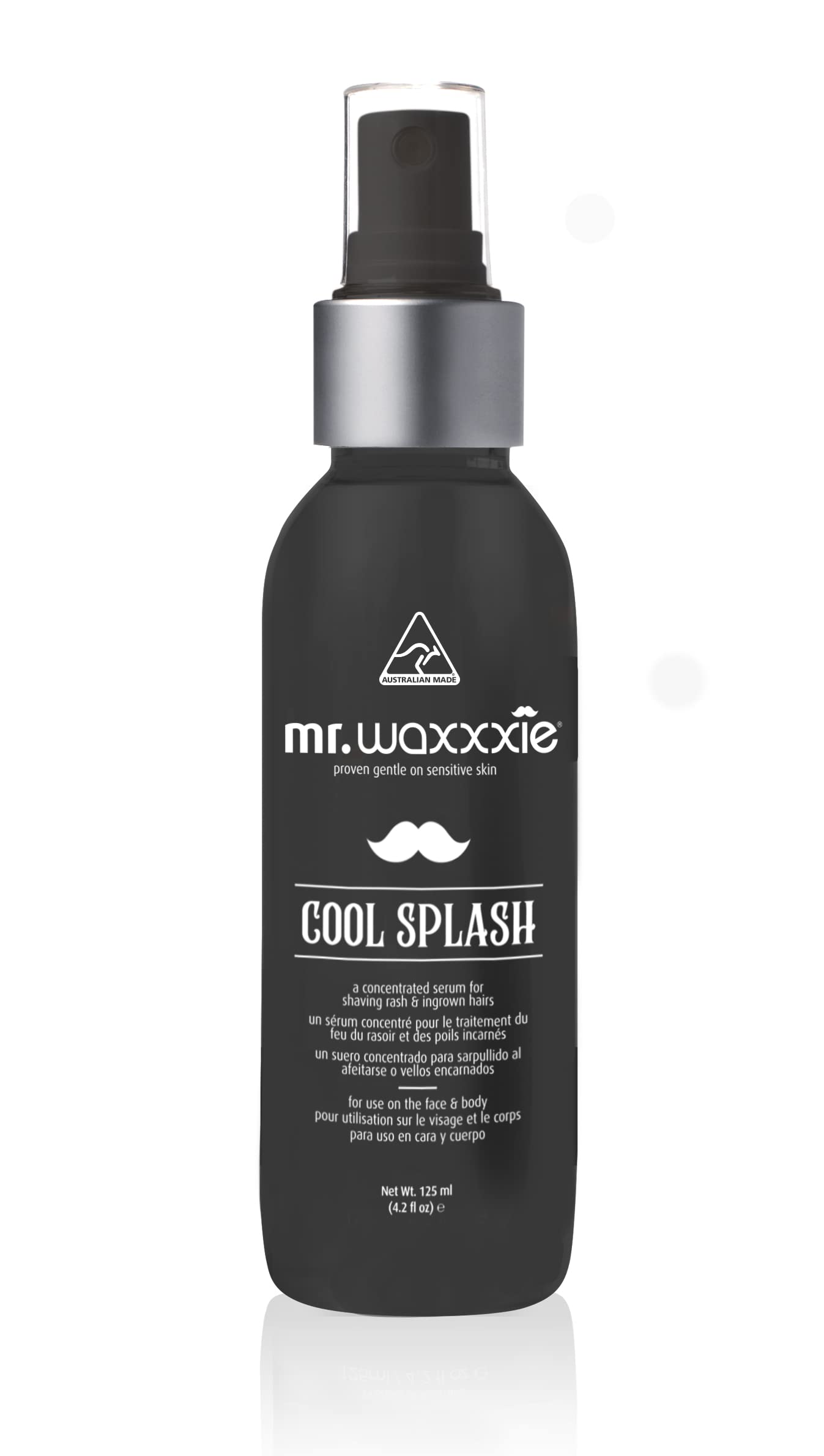 Waxxxie Mr Cool Splash - Ingrown Hair, Razor Bumps & Razor Burns Vegan Friendly Treatment for post Waxing & Shaving 4.2 fl oz