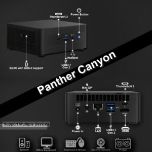 Intel NUC 11 Pro NUC11PAHi70Z Panther Canyon Lite Desktop Mini PC 11th Gen Intel® Core™ i7-1165G7 Processor Up to 4.7 GHz Turbo,4 core,8 thread,12 MB Cache,28W,Win 11 Pro(16G RAM,512G SSD)