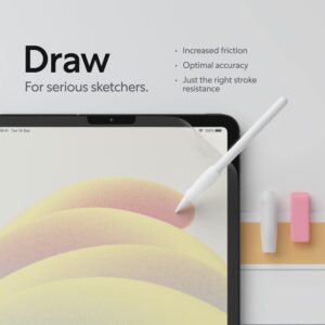 Paperlike 2.1 (2 Pieces) for iPad Pro 11" (2020/21/22) & iPad Air 10.9" (2020/22) - Transparent Screen Protector for Notetaking and Drawing like on Paper