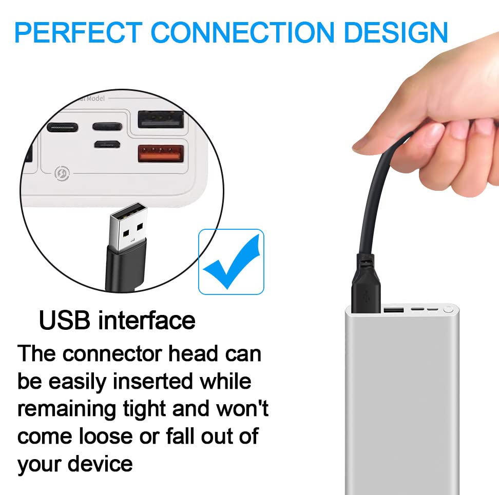 PREMIER ADAPTER PremierAdapter 5.5mm * 2.1mm USB 2A 90cm Black Charger Power Cable Lead 5V 4.5V