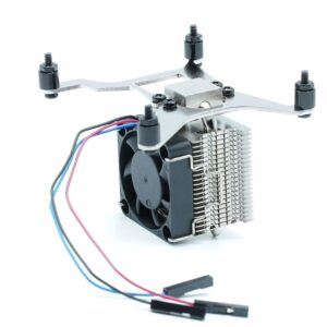 KKSB High-Performance Cooler for Raspberry Pi 4 | 30mm PWM Fan Included | Aluminium Fins