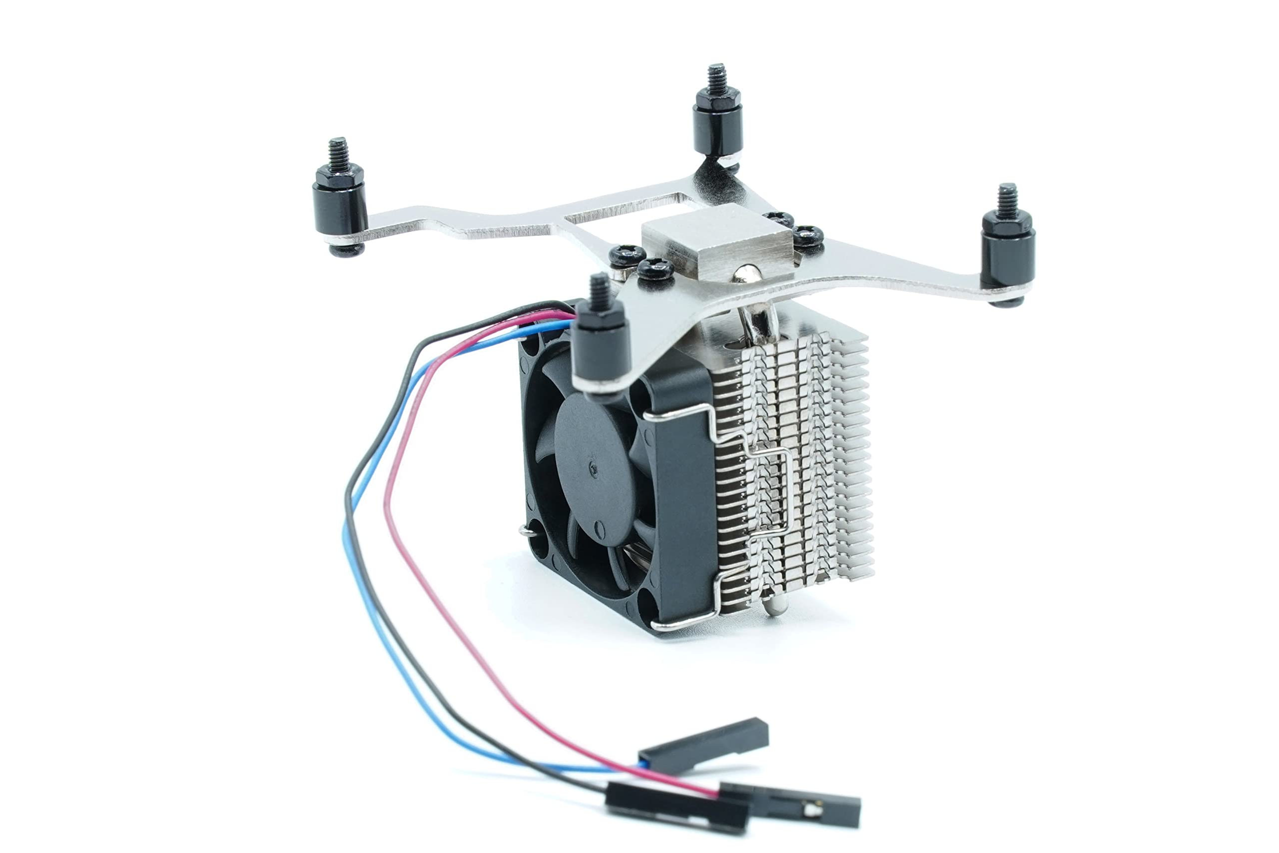 KKSB High-Performance Cooler for Raspberry Pi 4 | 30mm PWM Fan Included | Aluminium Fins