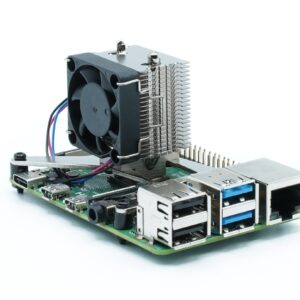 KKSB High-Performance Cooler for Raspberry Pi 4 | 30mm PWM Fan Included | Aluminium Fins