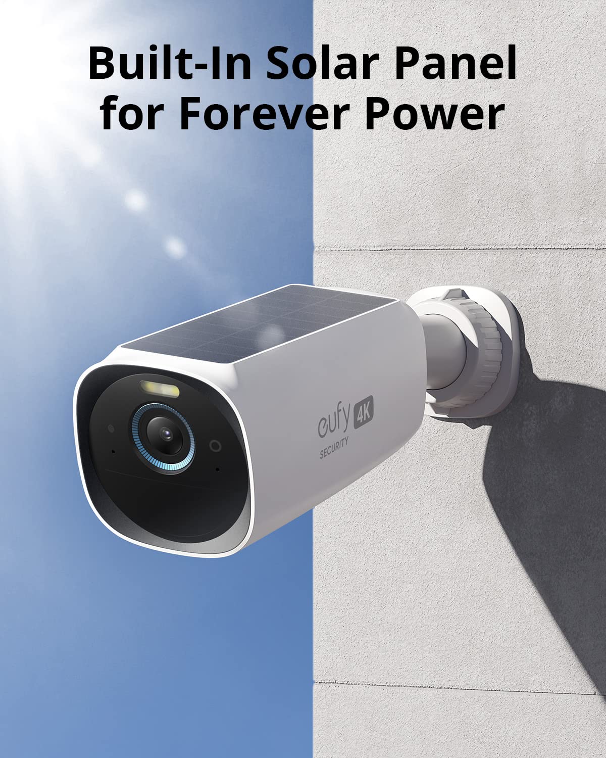 eufy Security eufyCam 3 2-Cam Kit, eufyCam 3C add on Security Camera Outdoor Wireless, 4K Camera with Integrated Solar Panel, Face Recognition AI, Expandable Local Storage up to 16TB, No Monthly Fee