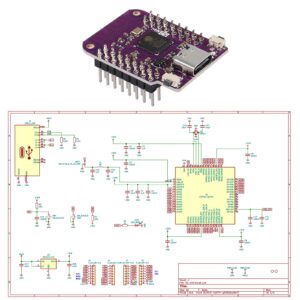 DIANN 5pcs ESP32 S2 Mini V1.0.0 WiFi IOT Board Based ESP32-S2FN4R2 ESP32-S2 4MB Flash 2MB PSRAM MicroPython Type-C USB