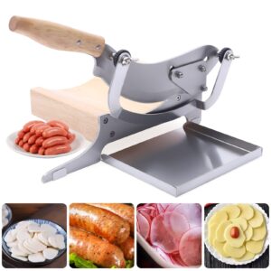 Manual Chinese Medicine Slicer Stainless Steel Home Kitchen Slicer Machine with Adjustable Cutting Thickness Cutter Machine for Cutting Chinese Medicine and Food