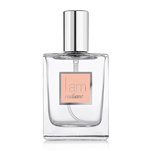 I am RADIANT Eau de Parfum - Clean Naturally Scented Womens Perfumes - A Warm Exotic Blend of Citrus, Spice Tea, and Vanilla with Floral Patchouli, Moroccan Rose, and Freesia (1.7 oz Spray Bottle)