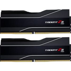 G.SKILL Trident Z5 Neo Series (AMD Expo) DDR5 RAM 64GB (2x32GB) 6000MT/s CL30-40-40-96 1.40V Desktop Computer Memory UDIMM - Matte Black (F5-6000J3040G32GX2-TZ5N)