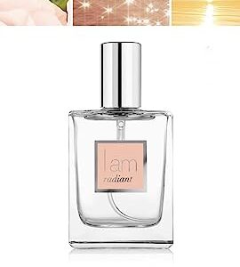 I am RADIANT Eau de Parfum - Clean Naturally Scented Womens Perfumes - A Warm Exotic Blend of Citrus, Spice Tea, and Vanilla with Floral Patchouli, Moroccan Rose, and Freesia (1.7 oz Spray Bottle)