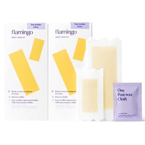 flamingo women’s body wax kit - 56 wax strips