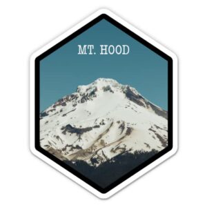 squiddy mount hood - vinyl sticker for car, laptop, notebook (5" high)