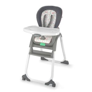 ingenuity full course 6-in-1 high chair - baby to 5 years old, 6 convertible modes, 2 dishwasher safe trays - milly