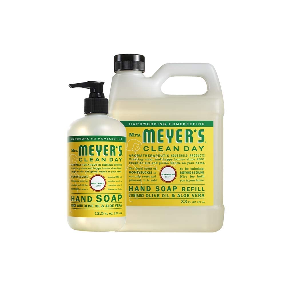 MRS. MEYER'S CLEAN DAY Hand Soap, Refill Variety Pack Soaps Made to Clean and Freshen Hands