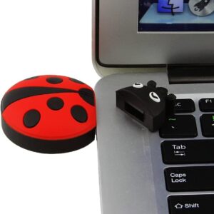 64GB USB 2.0 Flash Drive Cute Animal Ladybug Shape Pen Drive Memory Stick Thumb Drive Jump Drive Flashdrive Pendrive