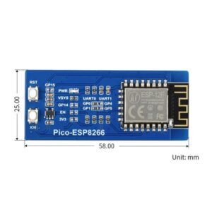 UART ESP8266 WiFi Module for Raspberry Pi Pico Supports TCP/UDP Protocol