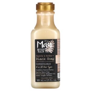 maui moisture clarify & soothe + black soap conditioner, hydrating, 13 fl oz