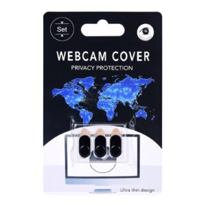 INT'L Flyer Webcam Cover Slide [3-Pack], 0.027 Inch Ultra-Thin Metal Material, Suitable for Laptops, Tablets and Mobile Phones, Refuse Spying, Privacy Protection