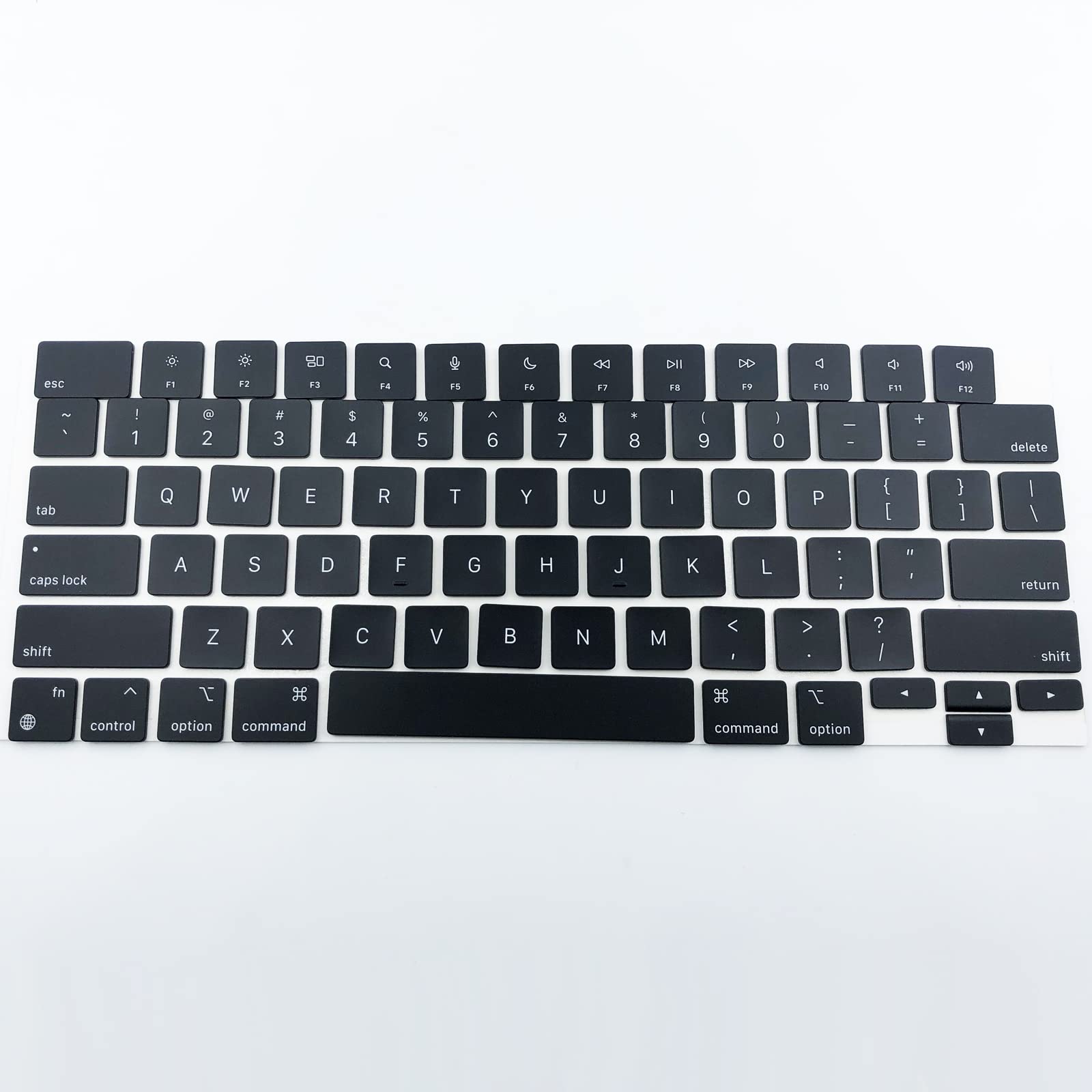 Bfenown Replacement Keycaps Keys for Macbook Air M2 M3 Retina 13.6'' A2681 A3113, MacBook Pro 14 16'' M2 M3 Pro A2779 A2780 A2918 A2992 A2991, Macbook Air M2 M3 15'' A2941 A3114 2022-2024 Year Black