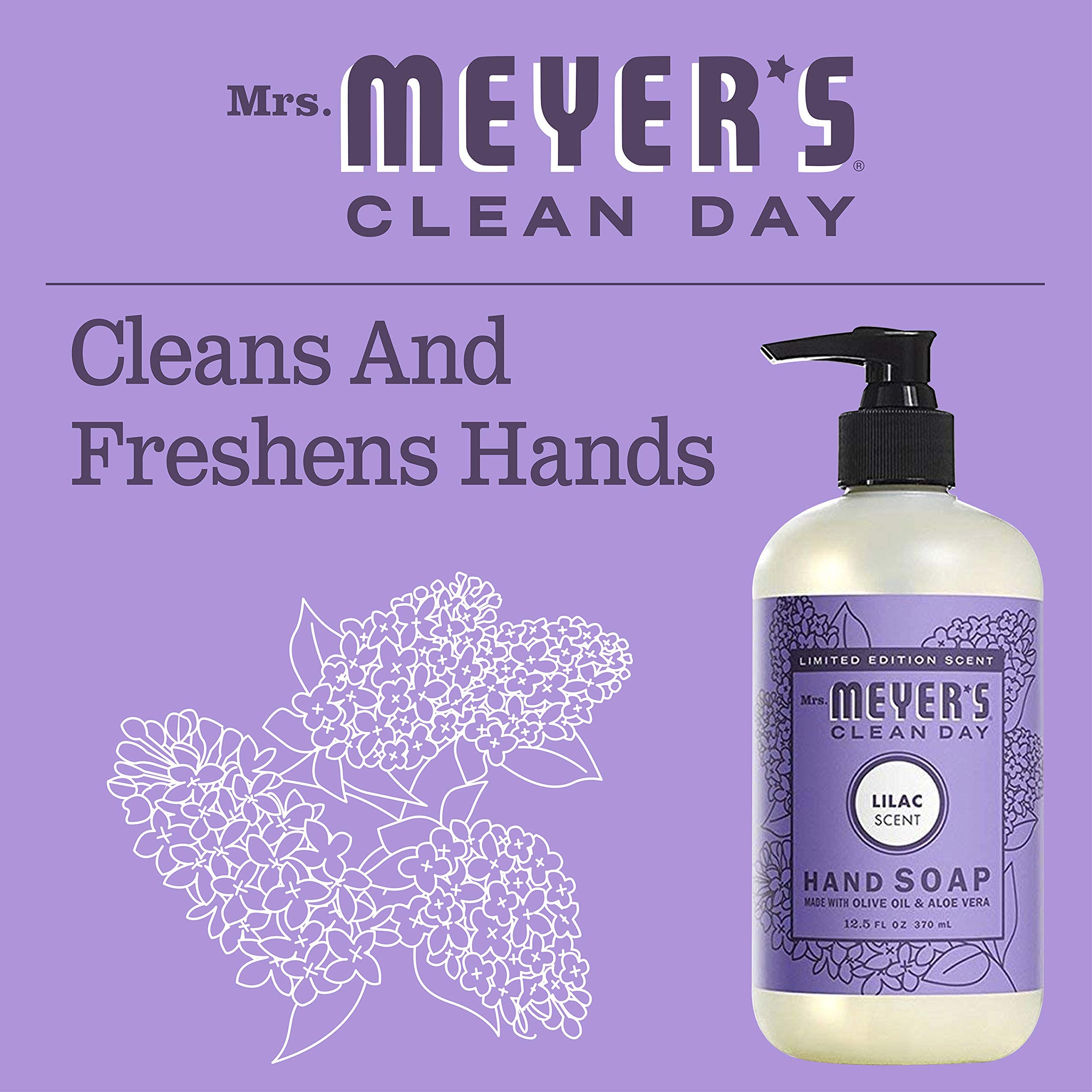 MRS. MEYER'S CLEAN DAY Hand Soap Variety Pack, 1 Peony, 1 Lilac, 2 CT