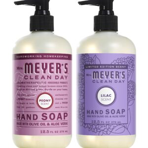 MRS. MEYER'S CLEAN DAY Hand Soap Variety Pack, 1 Peony, 1 Lilac, 2 CT